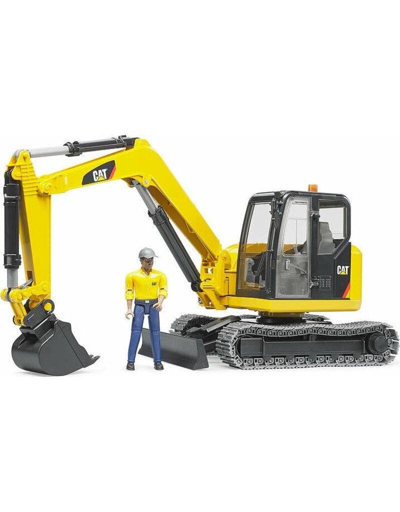 Bruder Cat Mini Excavator with Worker