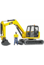 Bruder Cat Mini Excavator with Worker