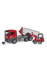 Bruder Bruder MAN TGS Truck with Roll-off Container and Schaeffer Loader