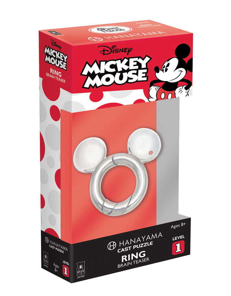 HANAYAMA Brainteaser Hanayama Metal Puzzle - Mickey Mouse Ring - Level 1