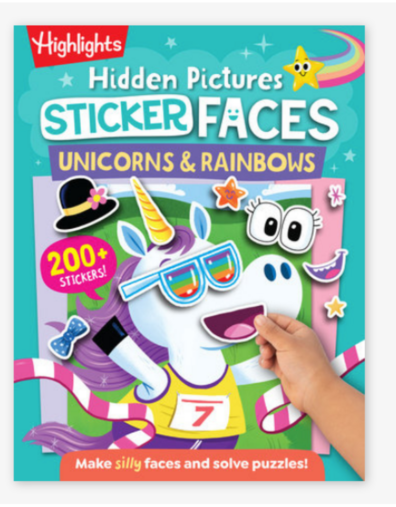 Highlights Hidden Pictures Sticker Faces : Unicorns & Rainbows