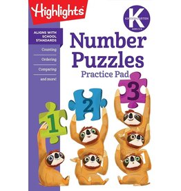 Highlights Kindergarten Number Puzzles Practice Pad