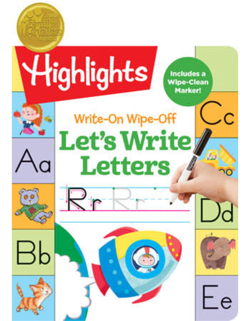 Highlights Book Write-On Wipe-Off Let's Write Letters