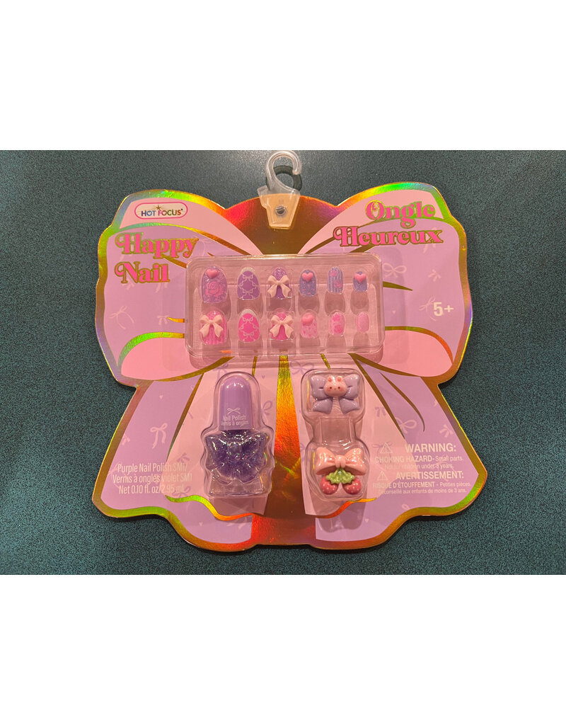 Hot Focus Inc Happy Nail Bowtiful