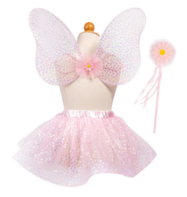 Creative Education (Great Pretenders) Costume Crazy for Daisies Tutu, Wand and Wings (Size 4-6)