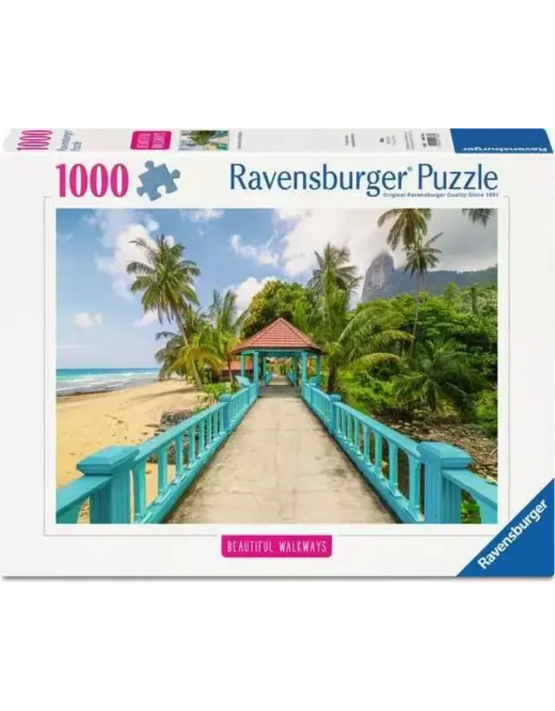 Ravensburger Puzzle -  Beautiful Walkways - Colorful Bridge in Malaysia (1000 Pcs)