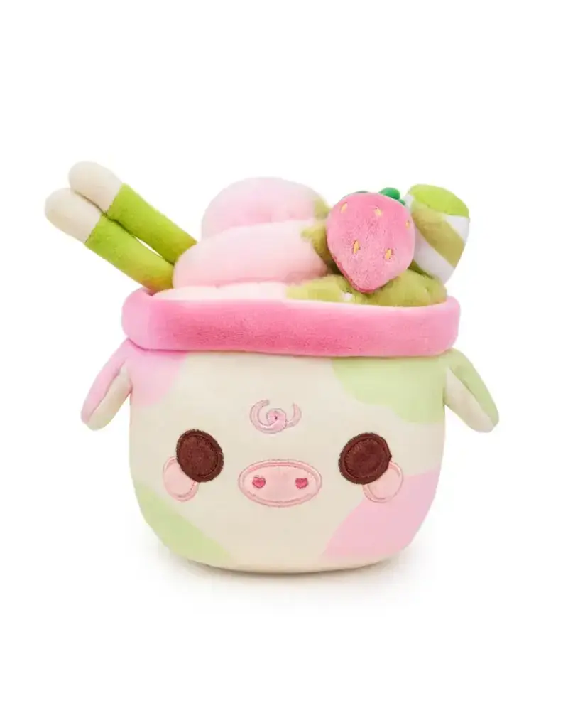 Cuddle Barn Plush Lil Series -  Scented Strawberry Matcha Mooshake