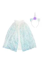 Creative Education (Great Pretenders) Costume Unicorn Sparkle Cape & Headband ( Size 4-6)