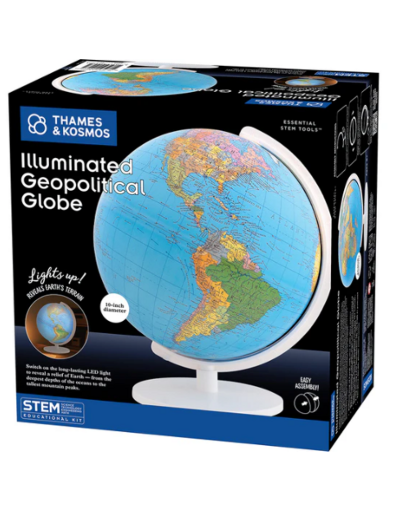 Thames & Kosmos Science Kit Illuminated Geopolitical Globe