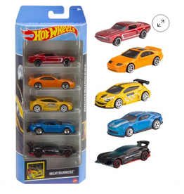 Hot Wheels Hot Wheels 5-Pack (Assorted, Colors  and Styles Will Vary)