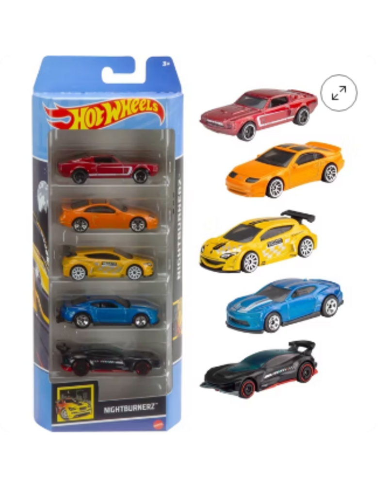 Hot Wheels Hot Wheels 5-Pack (Assorted, Colors  and Styles Will Vary)