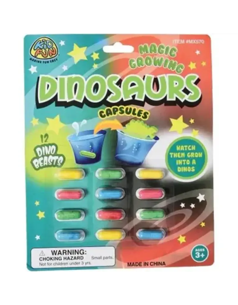 US Toys Magic Growing Dinosaur Capsules