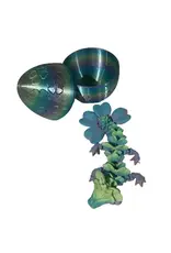 PYE Games 3D Printed Mystery Lucky Dragon Egg  Fidget Toy ( Clover; Assorted Colors: Assorted Styles)