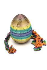 PYE Games 3D Printed Mystery Steampunk Dragon Egg  Fidget Toy (Assorted Colors: Assorted Styles)