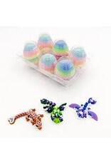 PYE Games 3D Printed 6 Pack Mini Dragon Eggs (Assorted Colors: Assorted Styles)