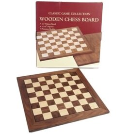 University Games Game 16" Wooden Chess Board (No Chess Men)