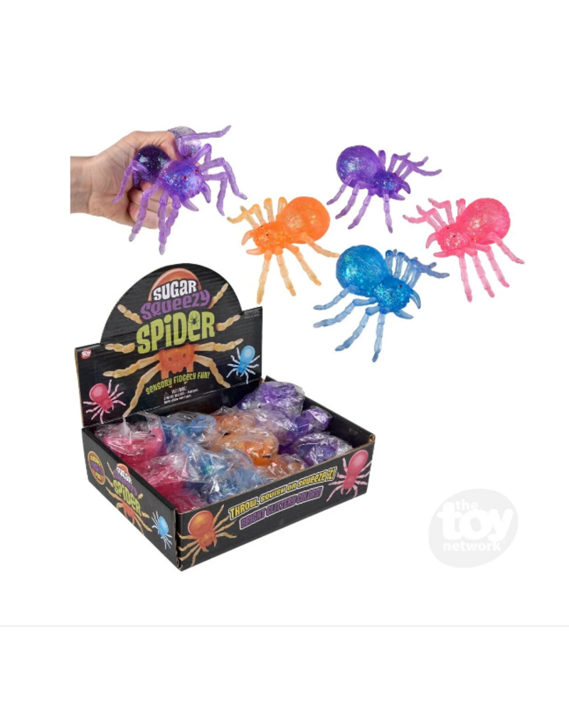 The toy network Squeezy Sugar Spider 4.75"