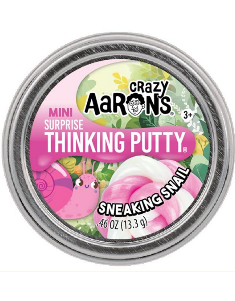 Crazy Aaron Putty Crazy Aaron's Thinking Putty - Spring Surprise Sneaking Snail 2" Mini Tin