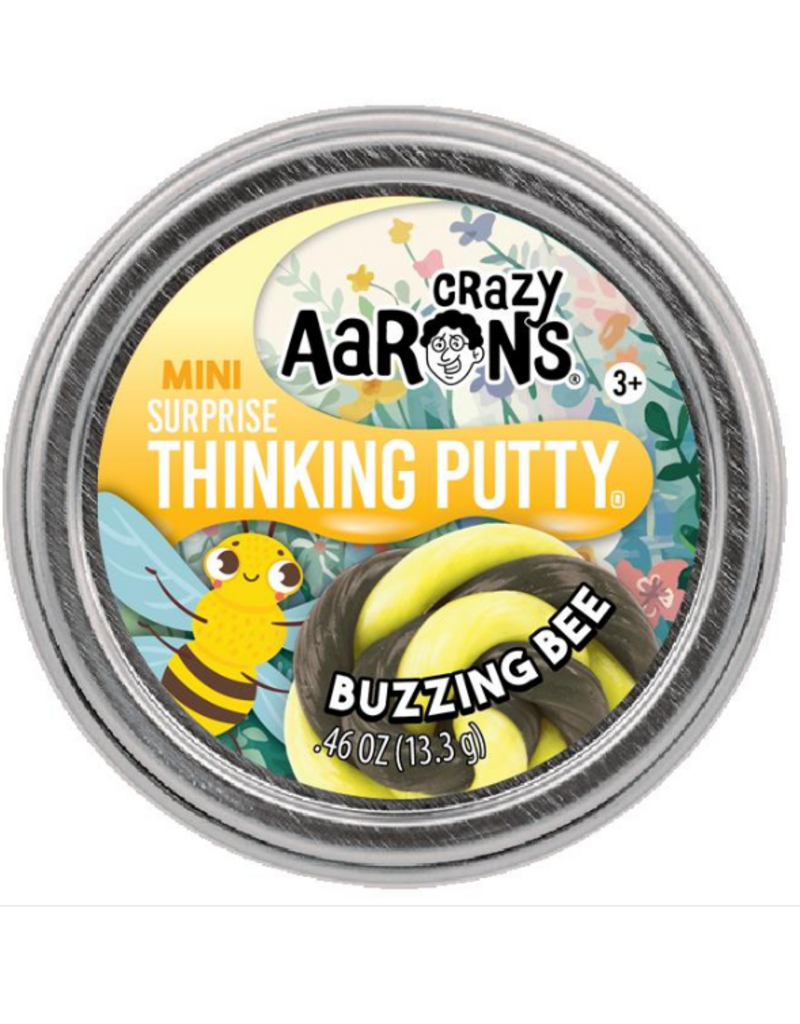 Crazy Aaron Putty Crazy Aaron's Thinking Putty - Spring Surprise! Buzzing Bee 2" Mini Tin