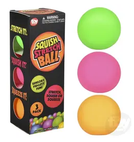The toy network Novelty Squish Stretch Ball (3 Per Pack)