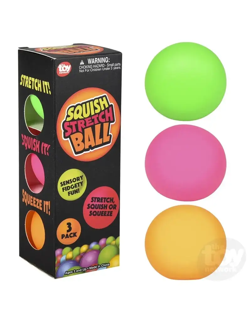 The toy network Novelty Squish Stretch Ball (3 Per Pack)
