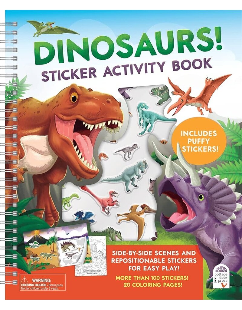 Cottage Door Press LLC. Dinosaur Sticker Activity Book