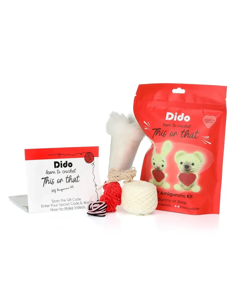 Dido CraftWorks DIY Amigurumi Kit - Bunny or Bear