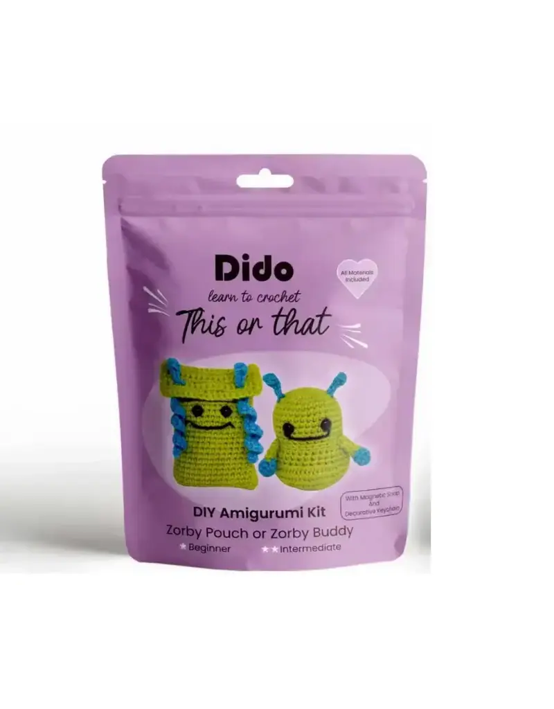 Dido CraftWorks DIY Amigurumi Kit - Zorby Pouch or Zorby Buddy