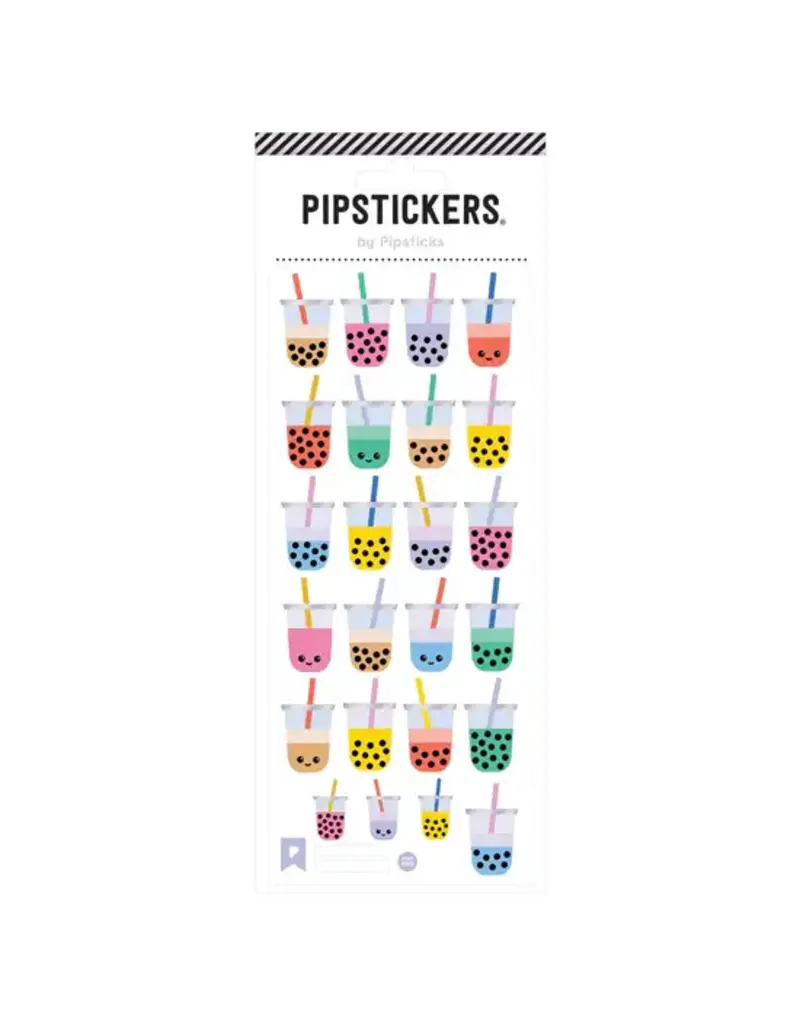 PIPSTICKS Stickers - Decorative Pipstickers -  Boba Tea Party