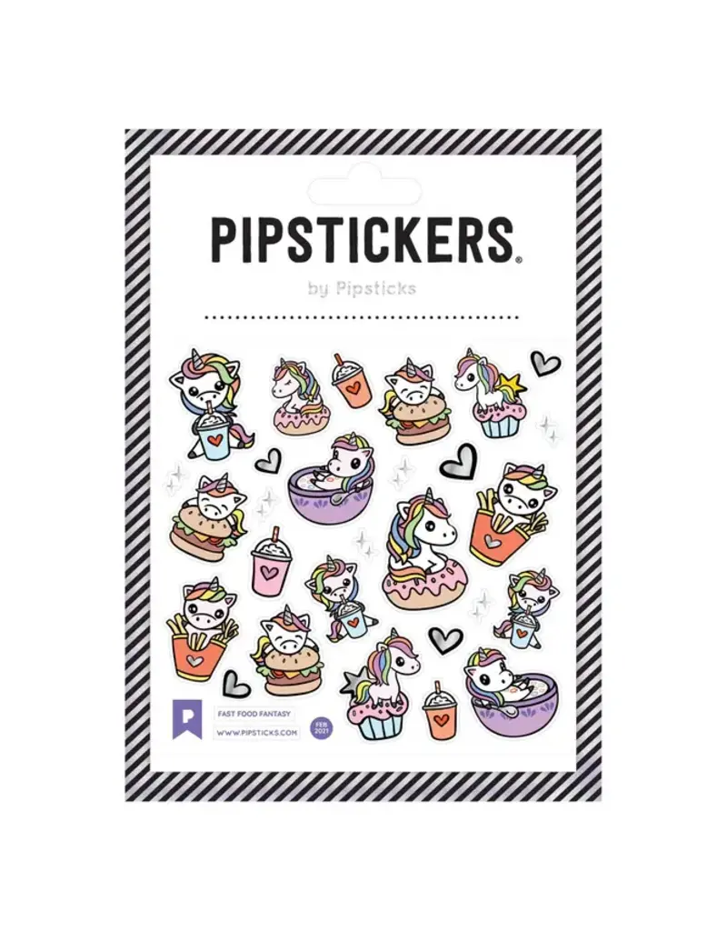 PIPSTICKS Stickers - Decorative Pipstickers -  Fast Food Fantasy