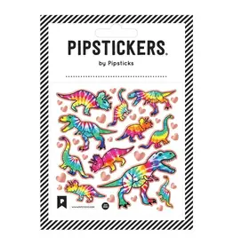 PIPSTICKS Stickers - Decorative Pipstickers -  Tie Dye T-Rex