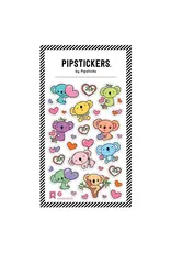 PIPSTICKS Stickers - Decorative Pipstickers -  Glittery Puffy Pastel Koalas