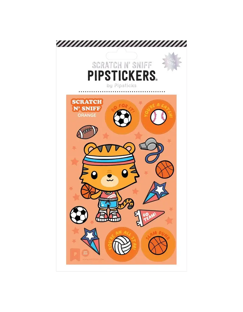 PIPSTICKS Stickers - Decorative Pipstickers -  Scratch n' Sniff Eye of The Tiger