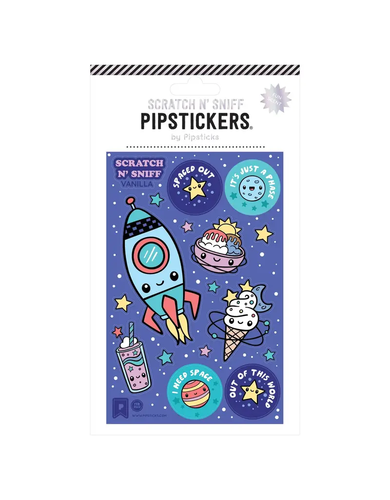 PIPSTICKS Stickers - Decorative Pipstickers -  Scratch n' Sniff Anti-Gravity Goodies