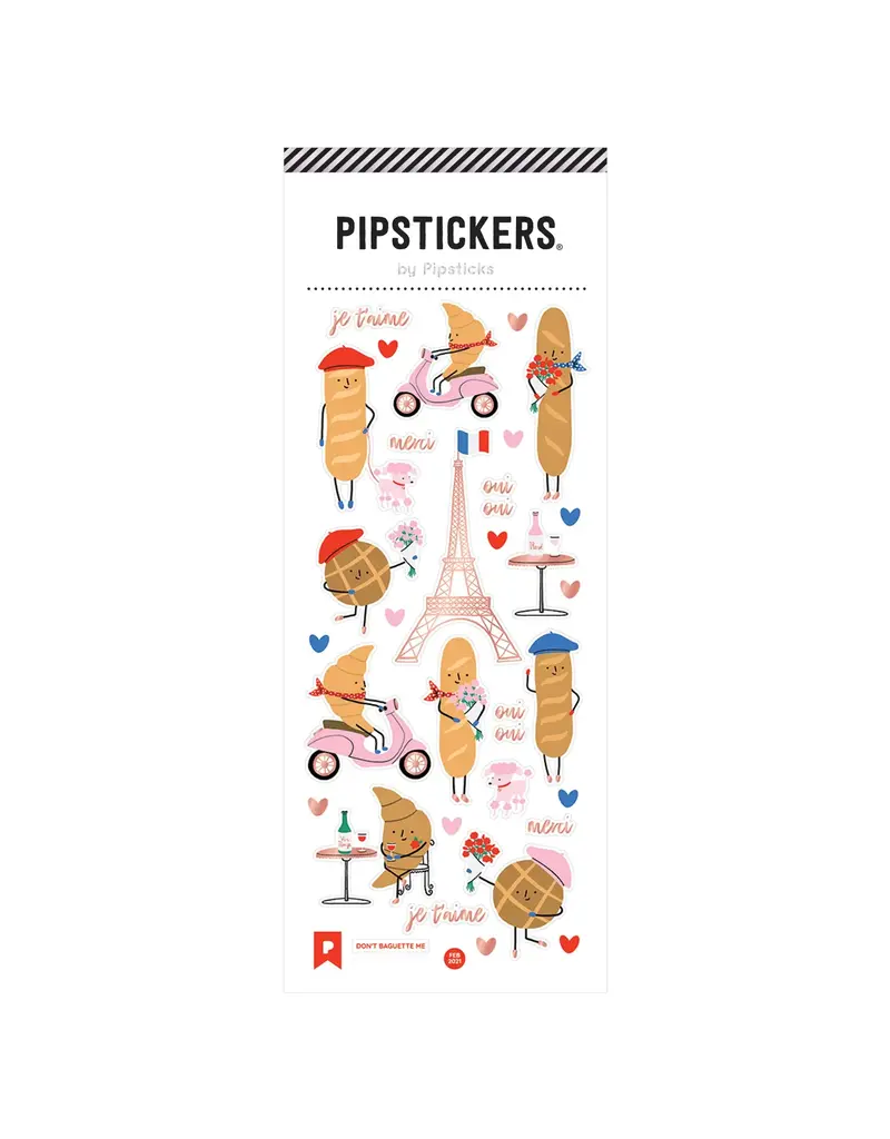PIPSTICKS Stickers - Decorative Pipstickers -  Don't Baguette Me