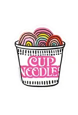 PIPSTICKS Sticker -  Lunch for One - Cup Noodles Vinyl