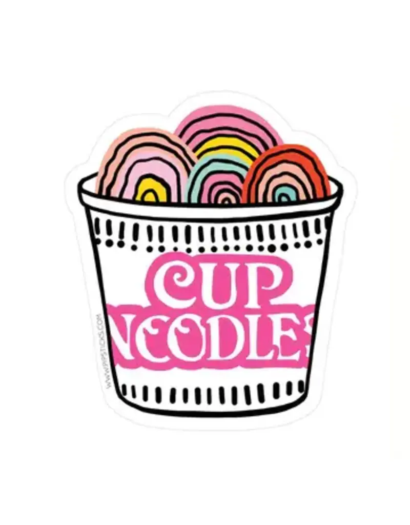 PIPSTICKS Sticker -  Lunch for One - Cup Noodles Vinyl