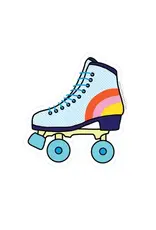 PIPSTICKS Sticker - Retro Skate Vinyl