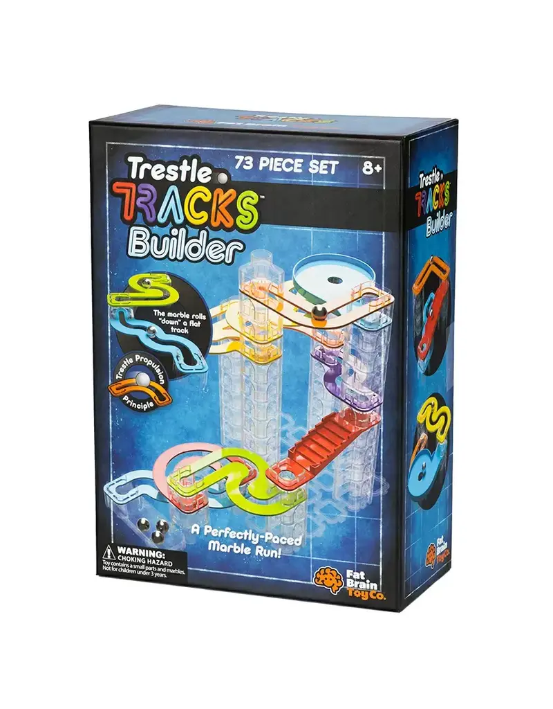 Fat Brain Toys Trestle Tracks Builder Set ( 73 PCS)