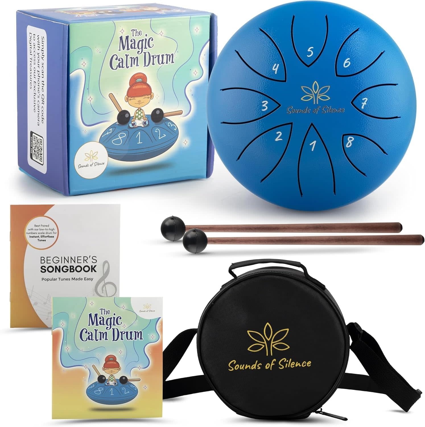 The Magic Calm Drum Tongue Drum, Songbook and Storybook