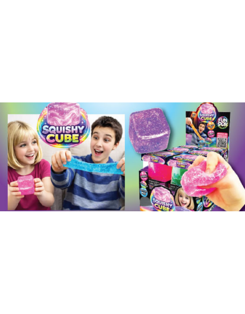 Fun Doh Fun-Doh Squishy Cube ( Sold Individually; Colors Vary; Assorted Colors)