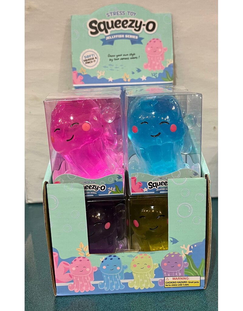 Top Trenz Squeezy-O Stress Toy Jellyfish Series (Colors Vary)