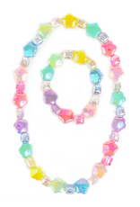 Creative Education (Great Pretenders) Jewelry Wish Upon a Rainbow Star Necklace & Bracelet Set