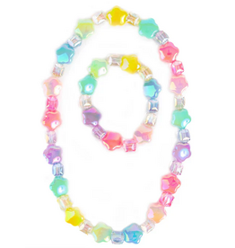 Creative Education (Great Pretenders) Jewelry Wish Upon a Rainbow Star Necklace & Bracelet Set