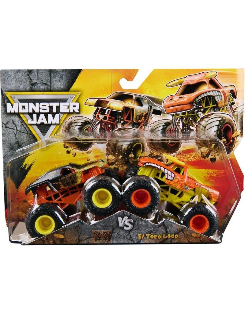 Spin Master Monster Jam Max-D XX Vs. El Toro Loco  Monster Trucks 2-Pack