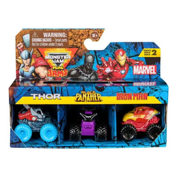 Spin Master Monster Jam Mini Marvel Bundle ( Pack of 3)