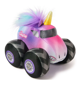 Spin Master Plush Monster Jam Monster Truck with Sound Effects - Sparkle Smash