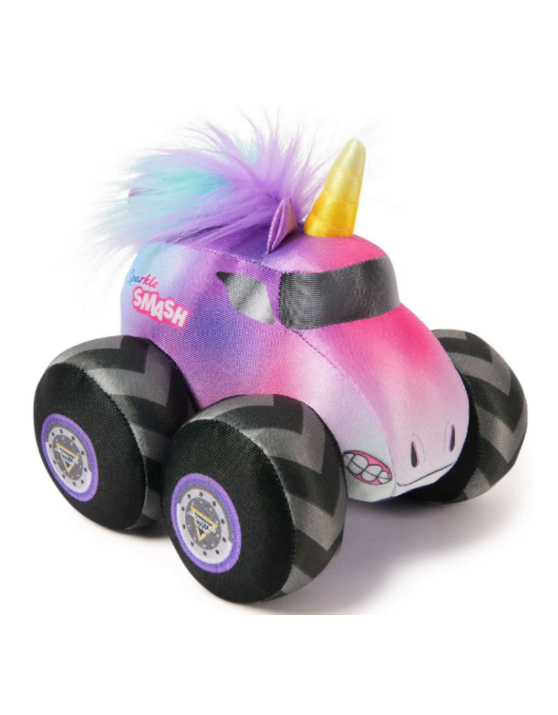 Spin Master Plush Monster Jam Monster Truck with Sound Effects - Sparkle Smash