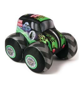Spin Master Plush Monster Jam Monster Truck with Sound Effects - GRAVE DIGGER