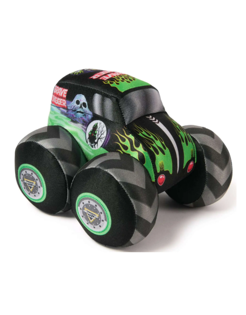 Spin Master Plush Monster Jam Monster Truck with Sound Effects - GRAVE DIGGER